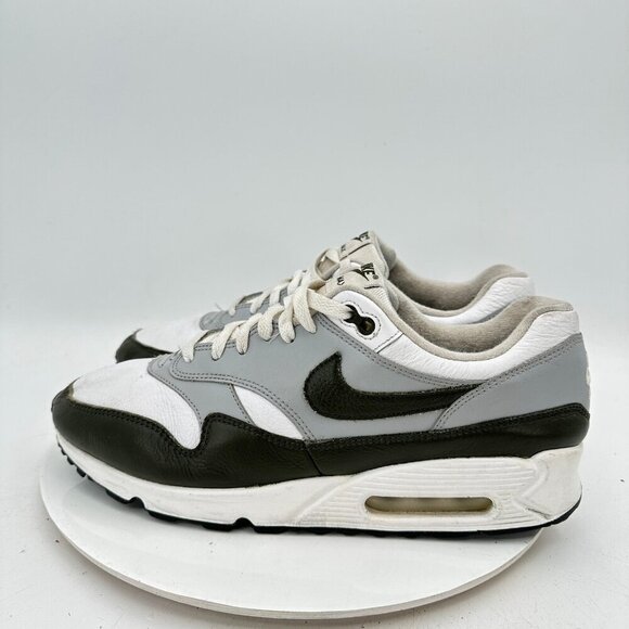Nike Air Max 90/1 Men Size 11.5 AJ7695-101 Black White Grey Training Shoes - Picture 1 of 11